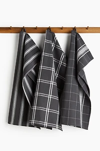 Lot de 3 linges à vaisselle en coton