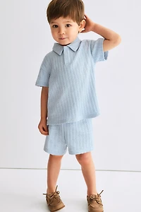 Ensemble 2 pièces en tricot pointelle