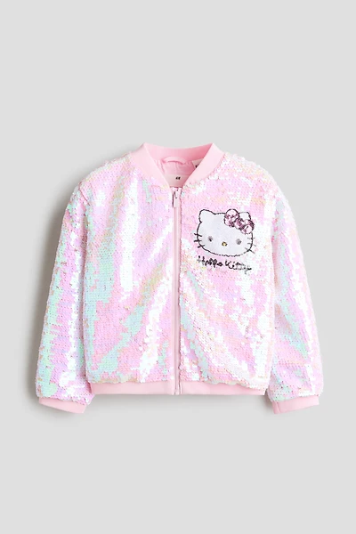 Sequined Bomber Jacket