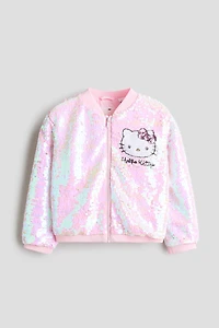 Sequined Bomber Jacket