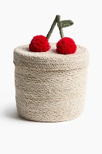 Pompom Seagrass Storage Basket