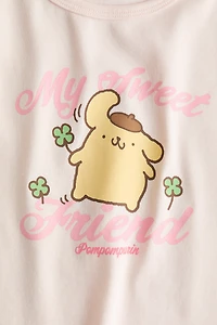 Cotton Top with Printed Motif