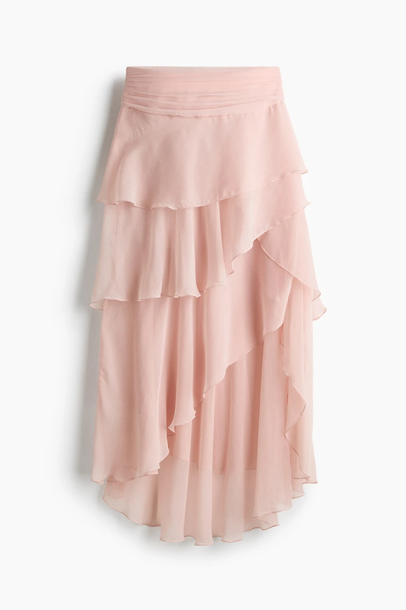 Tiered Chiffon Skirt