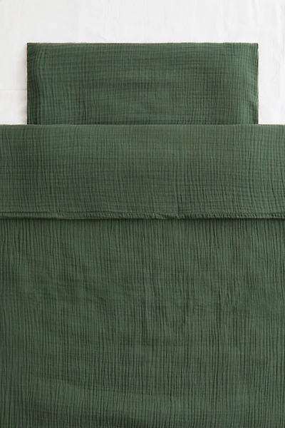 Muslin Crib Duvet Cover Set
