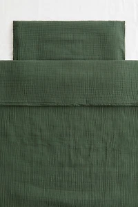 Muslin Crib Duvet Cover Set