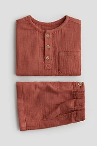 2-piece cotton muslin set