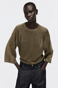 Fine-Knit Glittery Top