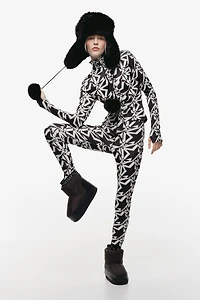 Haut imprimé à col cheminée