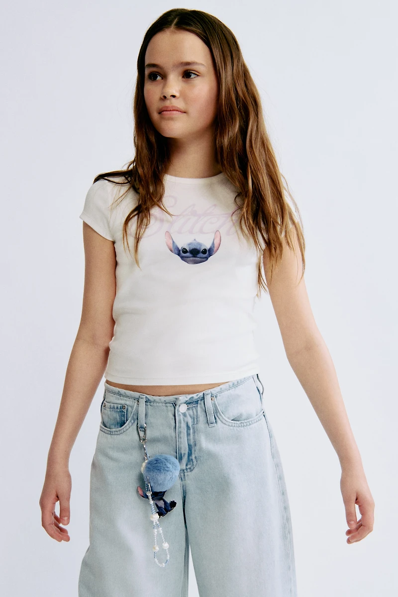 Haut en coton à motif imprimé