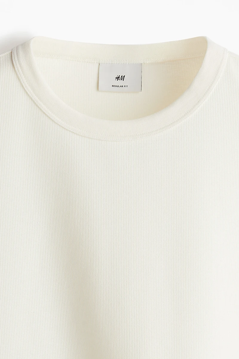T-shirt gaufré Coupe Classique