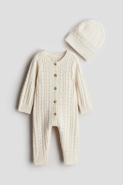 2-piece Cable-Knit Set
