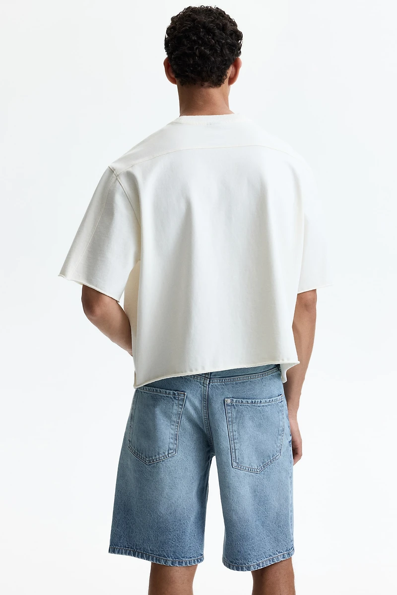 Short décontracté en denim