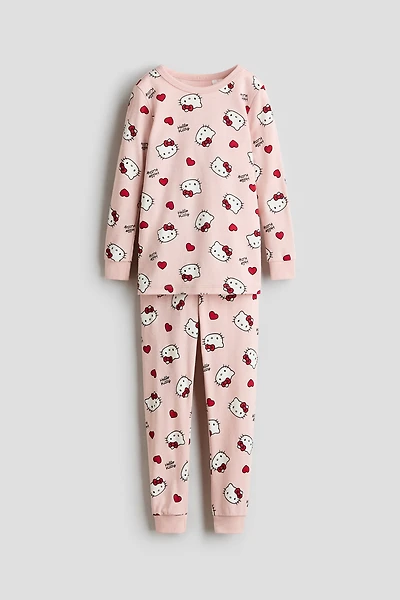 Pyjama imprimé confortable en coton