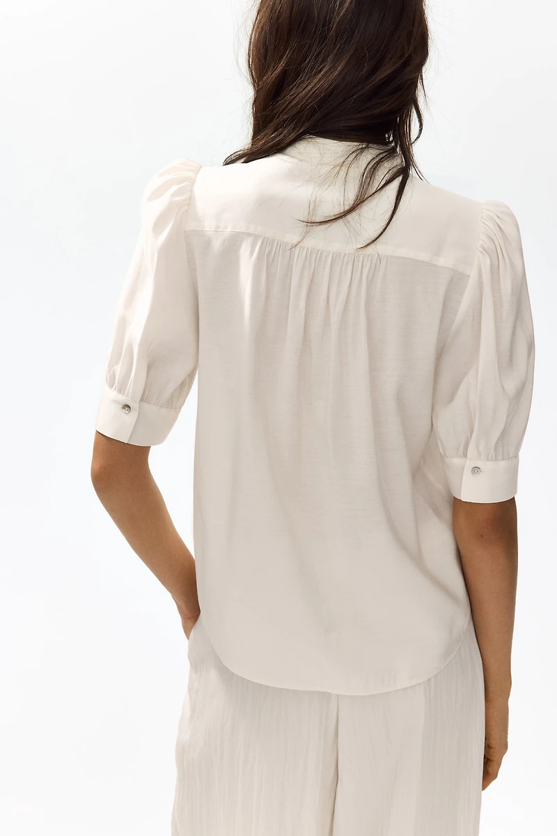 Puff-Sleeved Blouse