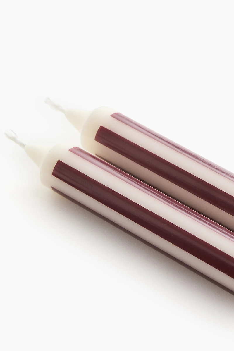 Lot de 2 bougies à motif