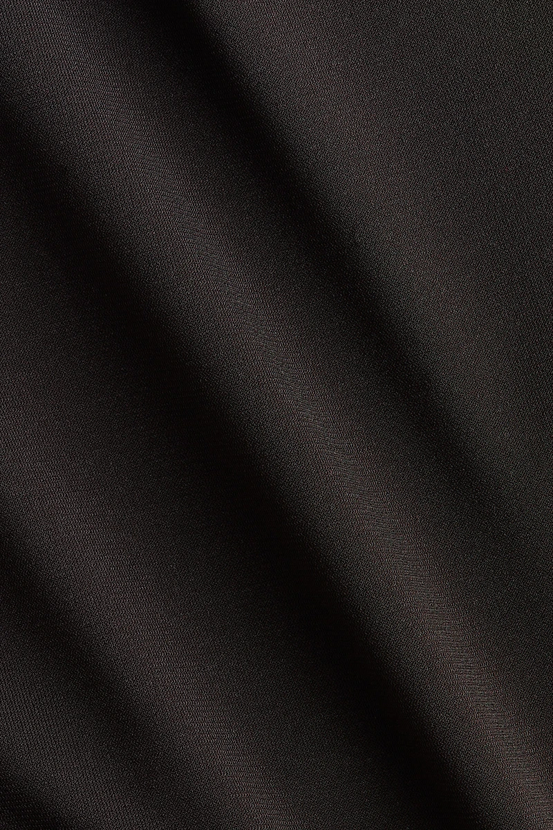 Cape-Detail Draped Dress
