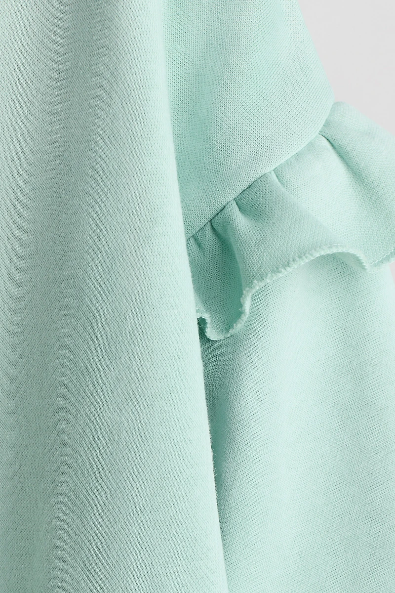 Ruffled Sweatshirt