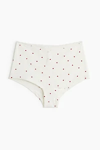 Cotton Pointelle Shortie Briefs