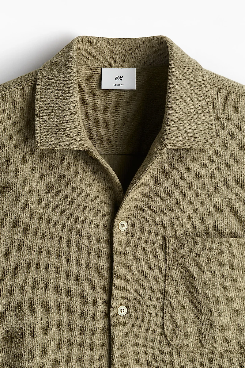 Loose Fit Textured Shirt