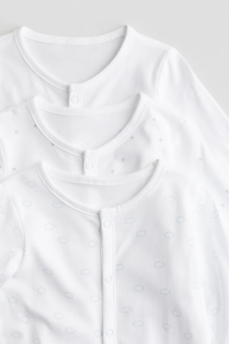Lot de 3 pyjamas en coton
