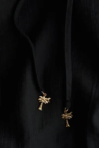 Tie-Detail Tunic Dress