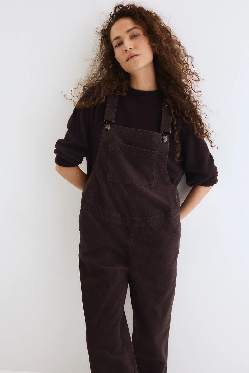 Salopette MAMA Before & After en velours côtelé