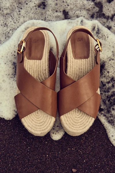 Espadrilles à talon compensé