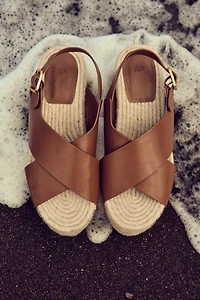 Espadrilles à talon compensé