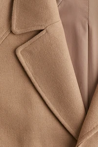 Tie-Belt Felted Coat