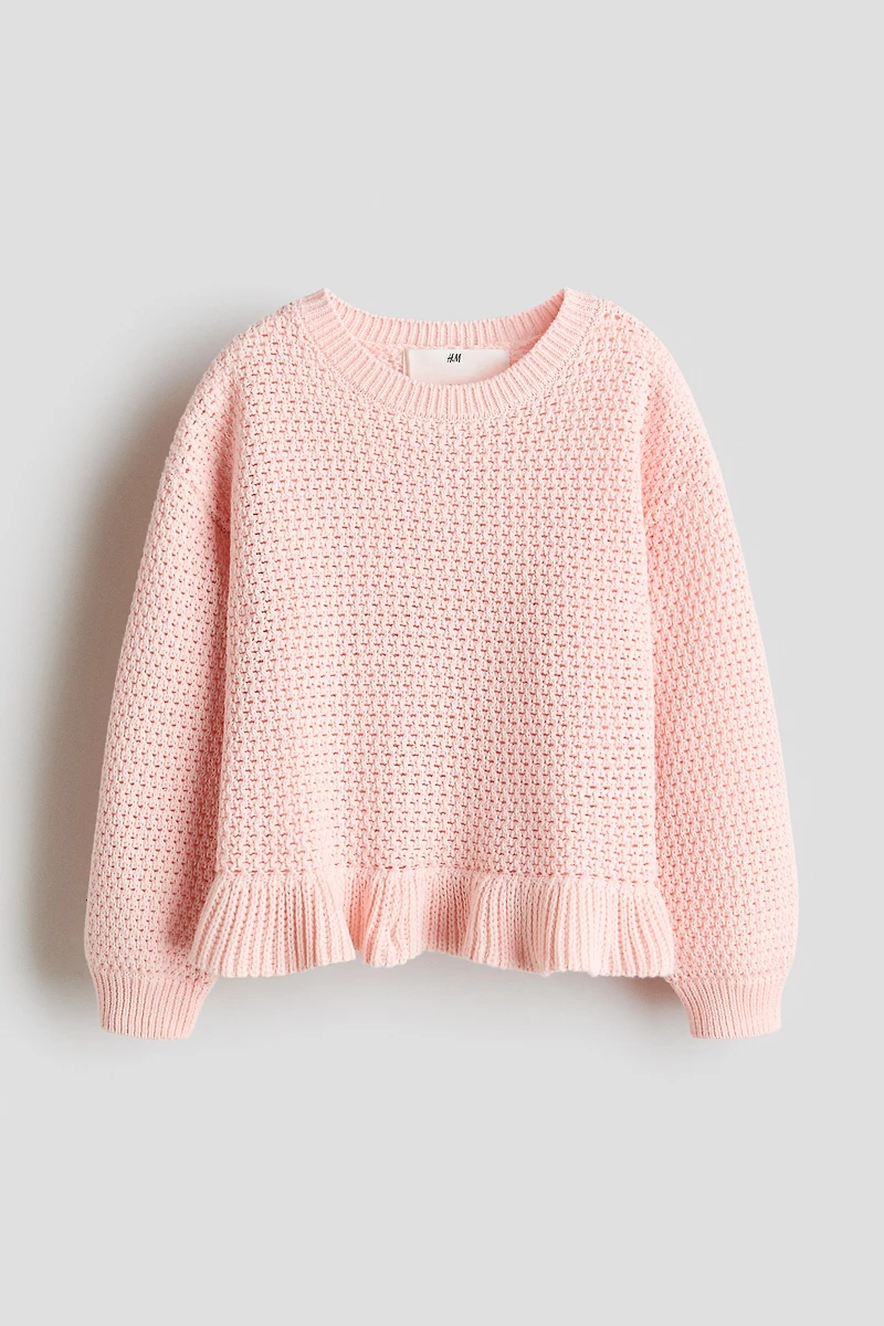 Open-Knit Cotton Sweater