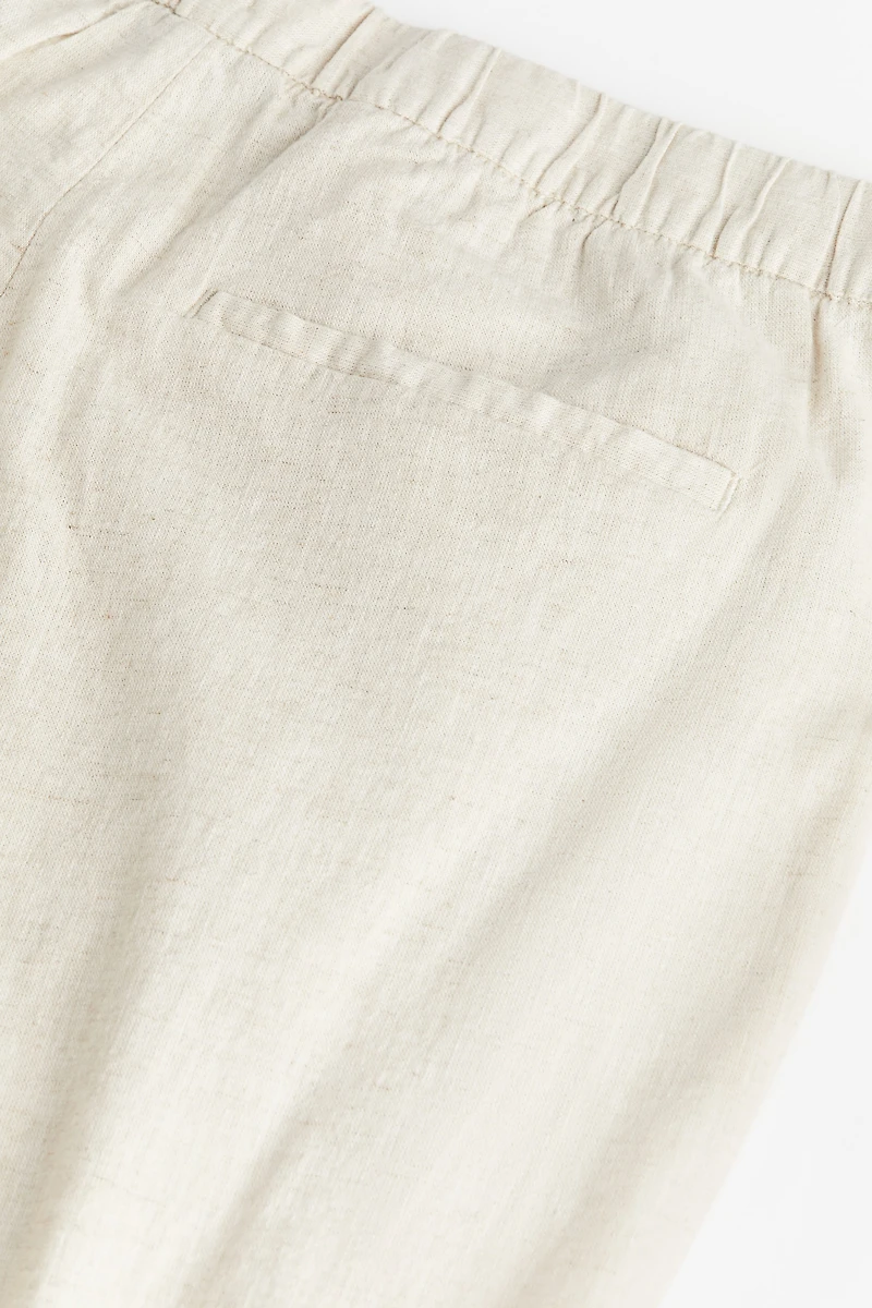 Regular Fit Linen-blend Pants