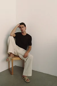 Slim-Fit Knit T-Shirt