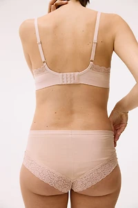 MAMA 5-Pack Lace-Trimmed Cotton Hipster Briefs