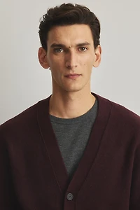 Regular-Fit Brushed Cardigan