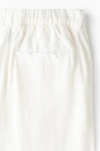 Pantalon large ample en lin