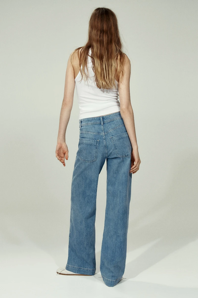 Wide High Jeans