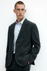 Regular-Fit Wool-Blend Jacket