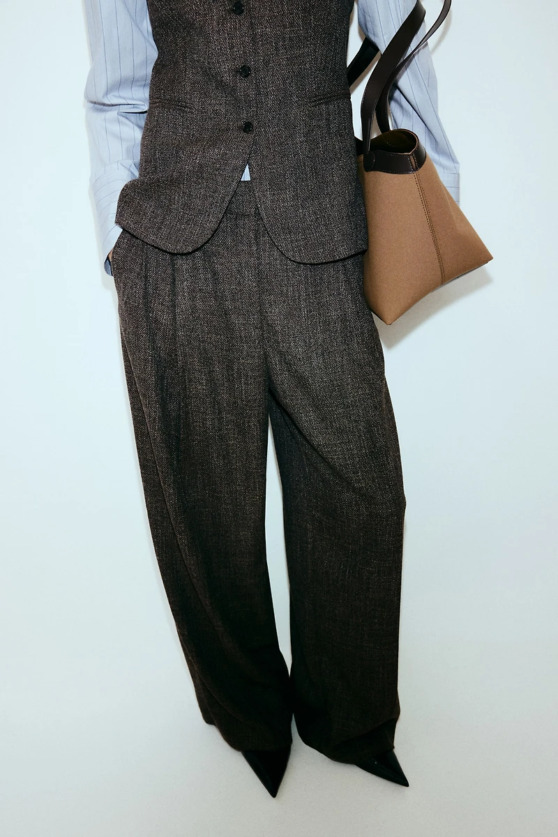 Wide-Leg Dress Pants