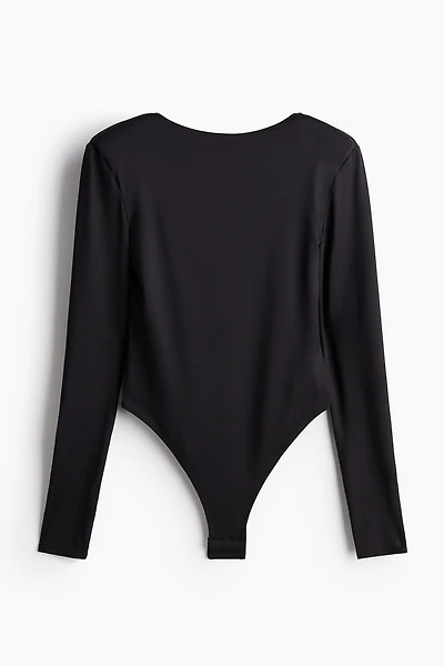 Léotard à épaulettes avec dos décolleté