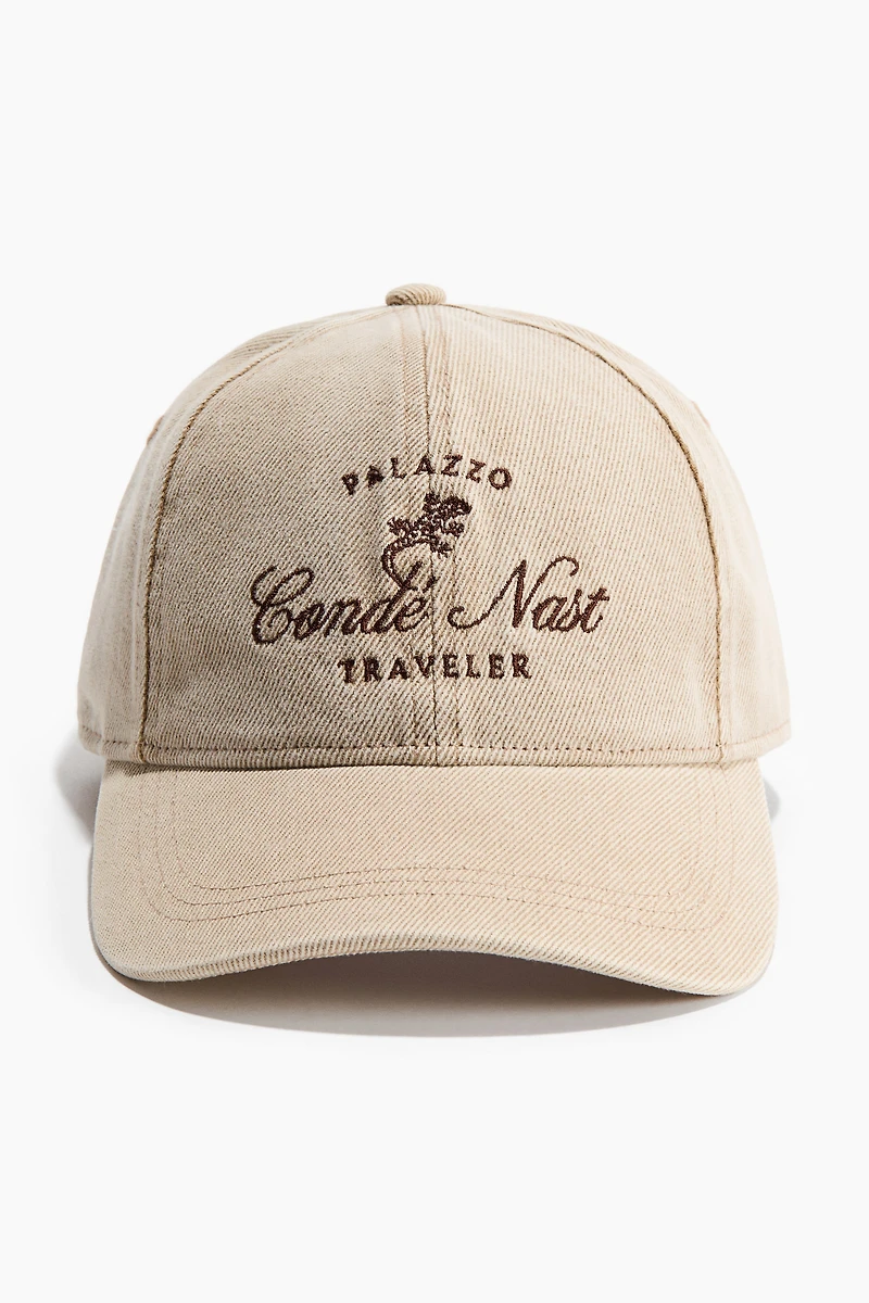 Embroidered Cotton Cap