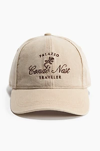 Embroidered Cotton Cap