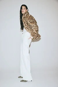 Jean droit taille haute