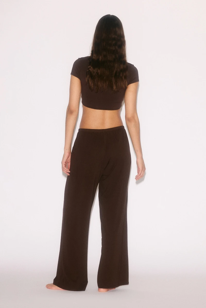 Relaxed-Fit Wide-Leg Yoga Pants