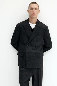 Relaxed-Fit Double-Breasted Jacket