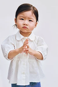 Plumeti Cotton Blouse