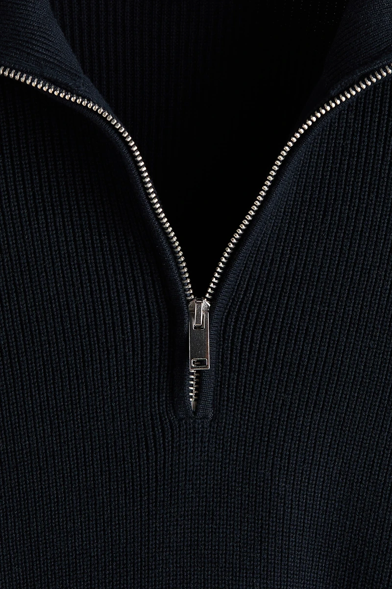 Regular-Fit Half-Zip Sweater