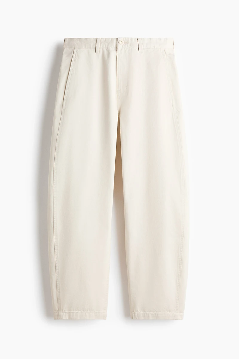 Relaxed-Fit Barrel-Leg Chinos