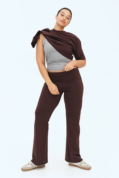 Pantalon évasé en jersey