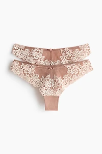 2-Pack Lace Brazilian Briefs