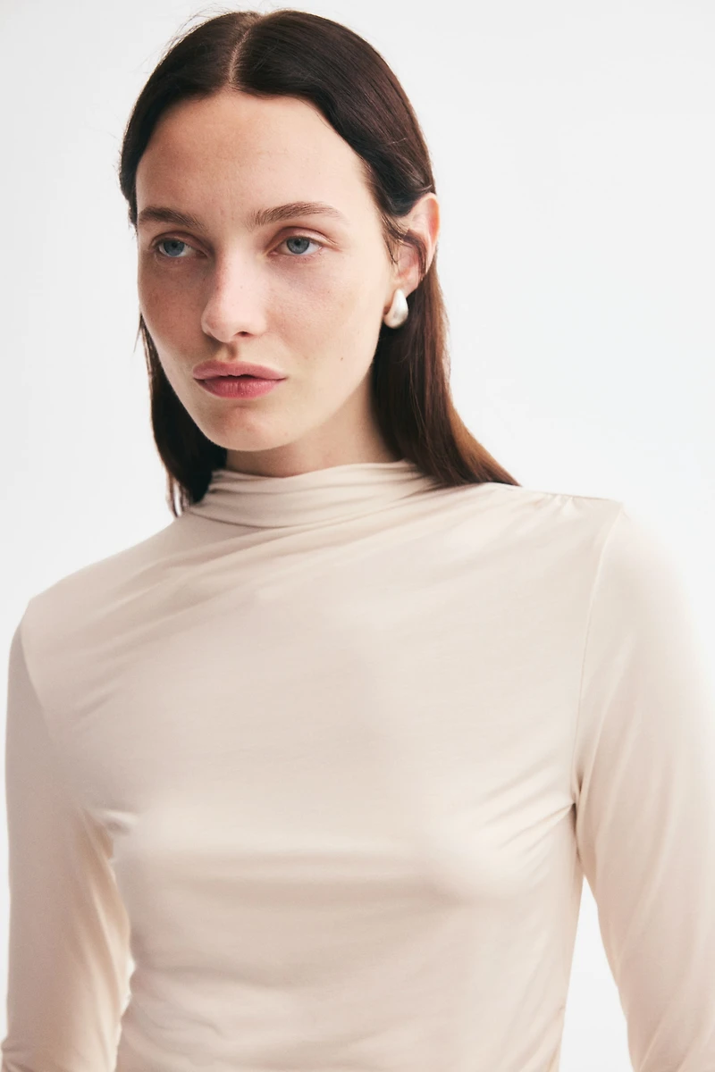 Draped Modal Top